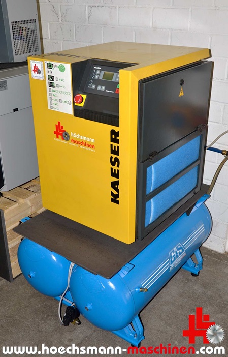 Kaeser Schraubenkompressor SM 11 mit 2x 90 Liter Tank, gebrauchte Holzbearbeitungsmaschinen und neue, Hessen Höchsmann Langen