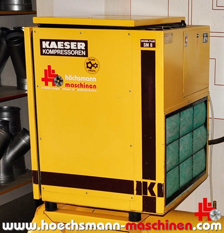KAESER Schraubenkompressor SM 8, gebrauchte Holzbearbeitungsmaschinen Neumaschinen Hessen Höchsmann Langen
